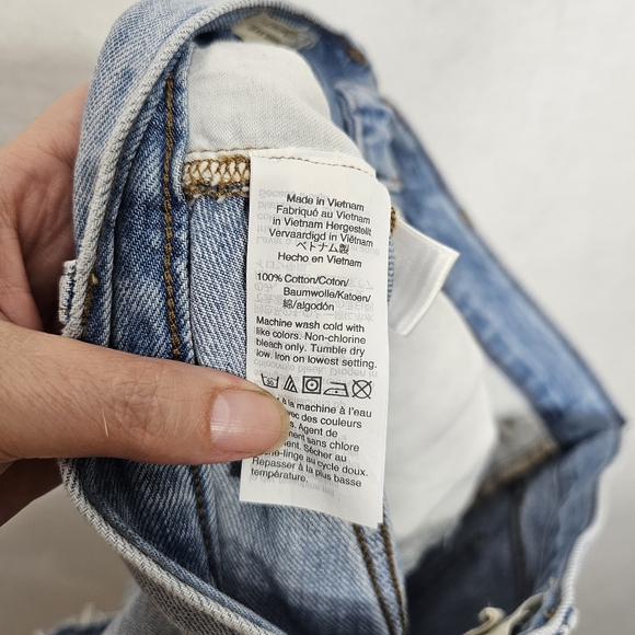 Madewell Light Wash Denim High Rise Perfect Jean Shorts 27 - Picture 5 of 12